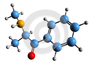 3D image of Methcathinone skeletal formula