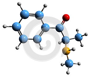 3D image of Methcathinone skeletal formula