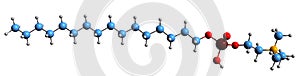3D image of Miltefosine skeletal formula