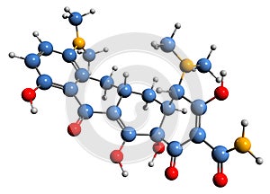 3D image of Minocycline skeletal formula