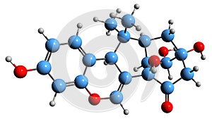 3D image of Miroestrol skeletal formula