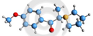 3D image of MOPPP skeletal formula