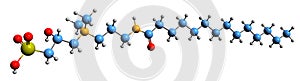 3D image of Myristamidopropyl Hydroxysultaine skeletal formula