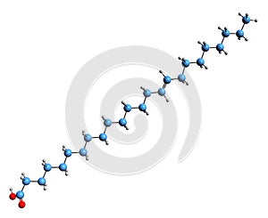 3D image of Nervonic acid skeletal formula