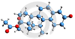 3D image of Norgestomet skeletal formula