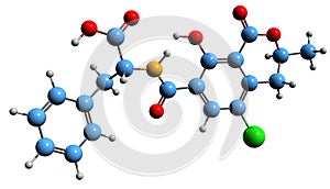 3D image of ochratoxin A skeletal formula