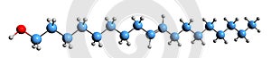 3D image of Oleyl alcohol skeletal formula