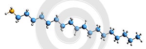 3D image of Oleylamine skeletal formula