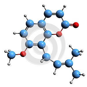 3D image of Osthol skeletal formula