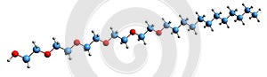 3D image of Pentaethylene glycol monododecyl ether skeletal formula