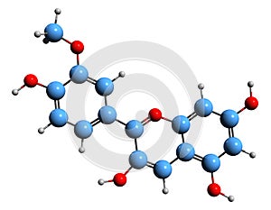 3D image of Peonidin skeletal formula