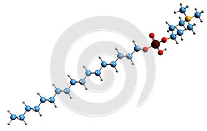 3D image of Perifosine skeletal formula