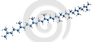 3D image of Phytofluene skeletal formula