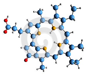 3D image of Phytoporphyrin skeletal formula