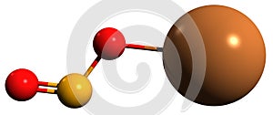 3D image of Potassium nitrite skeletal formula