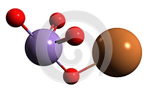 3D image of Potassium permanganate skeletal formula