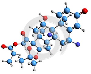 3D image of Procinonide skeletal formula