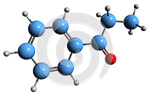 3D image of Propiophenone skeletal formula