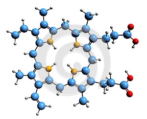 3D image of Protoporphyrinogen IX skeletal formula