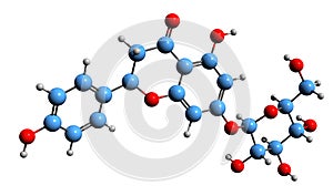 3D image of Prunin skeletal formula