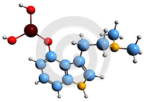 3D image of Psilocybin skeletal formula