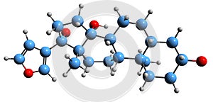 3D image of Rostafuroxin skeletal formula