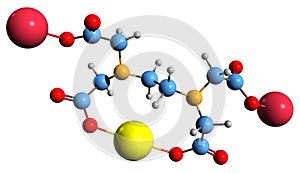 3D image of Sodium calcium edetate skeletal formula