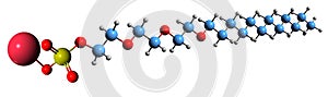 3D image of Sodium laureth sulfate skeletal formula