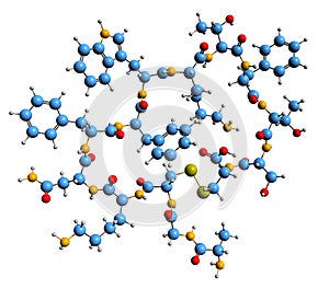 3D image of Somatostatin skeletal formula