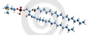 3D image of Sphingolipid skeletal formula