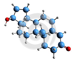 3D image of Testosterone skeletal formula