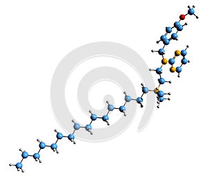 3D image of Thonzonium bromide skeletal formula