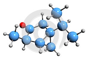 3D image of Thujone skeletal formula