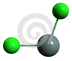 3D image of Tin II chloride skeletal formula