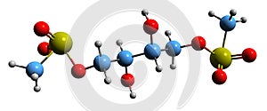 3D image of Treosulfan skeletal formula