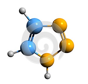 3D image of triazole skeletal formula