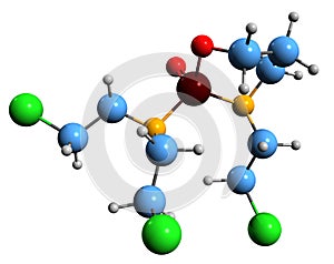 3D image of Trofosfamide skeletal formula