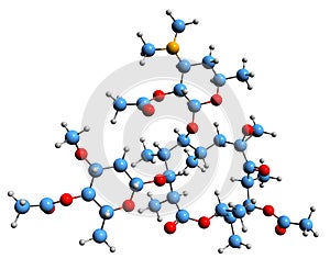 3D image of Troleandomycin skeletal formula