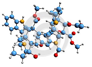 3D image of Vincristine skeletal formula