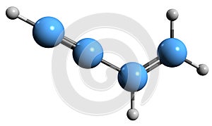 3D image of Vinylacetylene skeletal formula