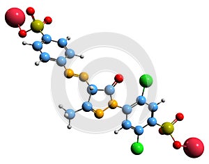 3D image of Yellow 2G skeletal formula