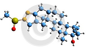 3D image of Zanoterone skeletal formula