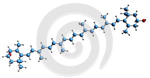 3D image of Zeaxanthin skeletal formula