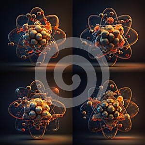 3D Images of Silver Atoms for Study and Research, Silver Atoms, Atoms, Scientific Image, Study and Research, 3D Images