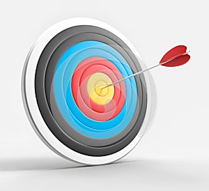 3D Isolated Bullseye Background