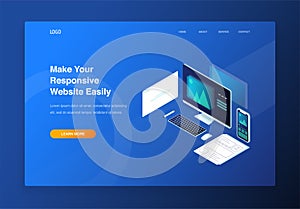 3d Isometric Elements Website Development Tool