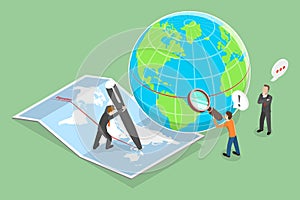 3D Isometric Flat Vector Conceptual Illustration of Earths Equator