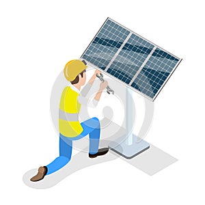 3D Isometric Flat Vector Illustration of Electrical Utility Delivery. Item 2