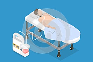3D Isometric Flat Vector Illustration of Suction Adult Nares