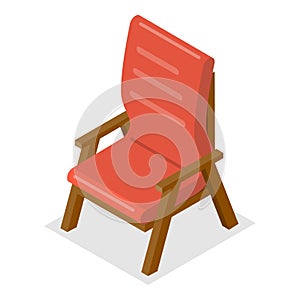 3D Isometric Flat Vector Set of Furniture. Item 3